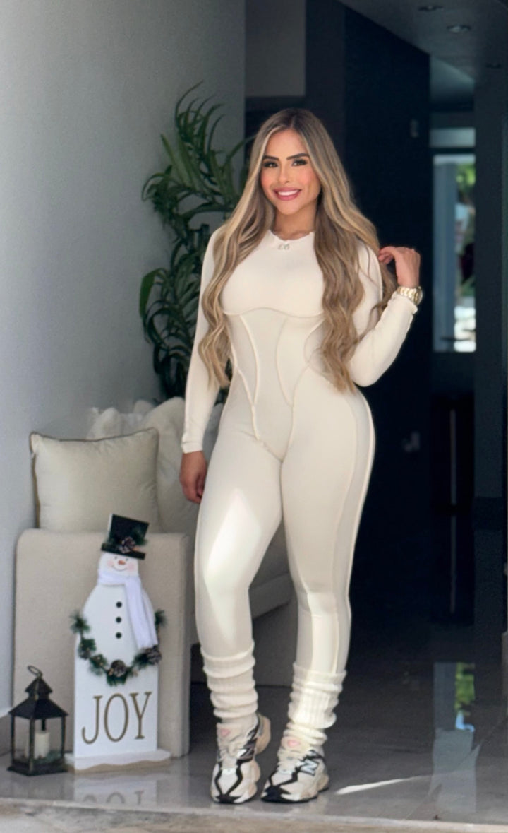 Beige Versatile Jumpsuit