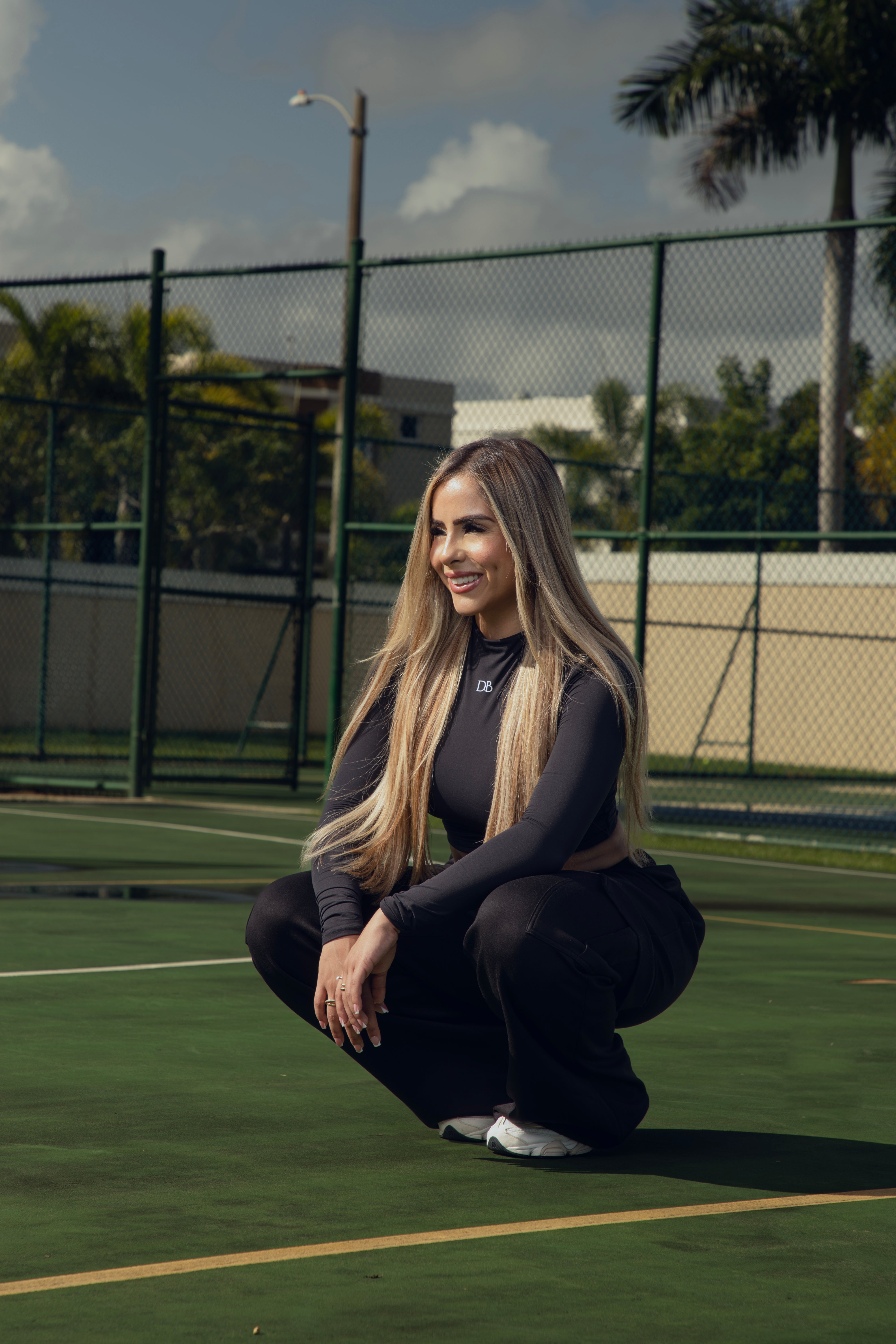 Black Long Sleeve Turtle Neck Double Lined Top