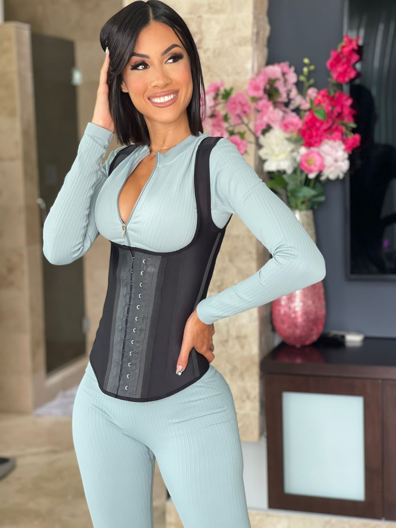 Vest Waist Trainer (Faja Chaleco) Black/ Negro