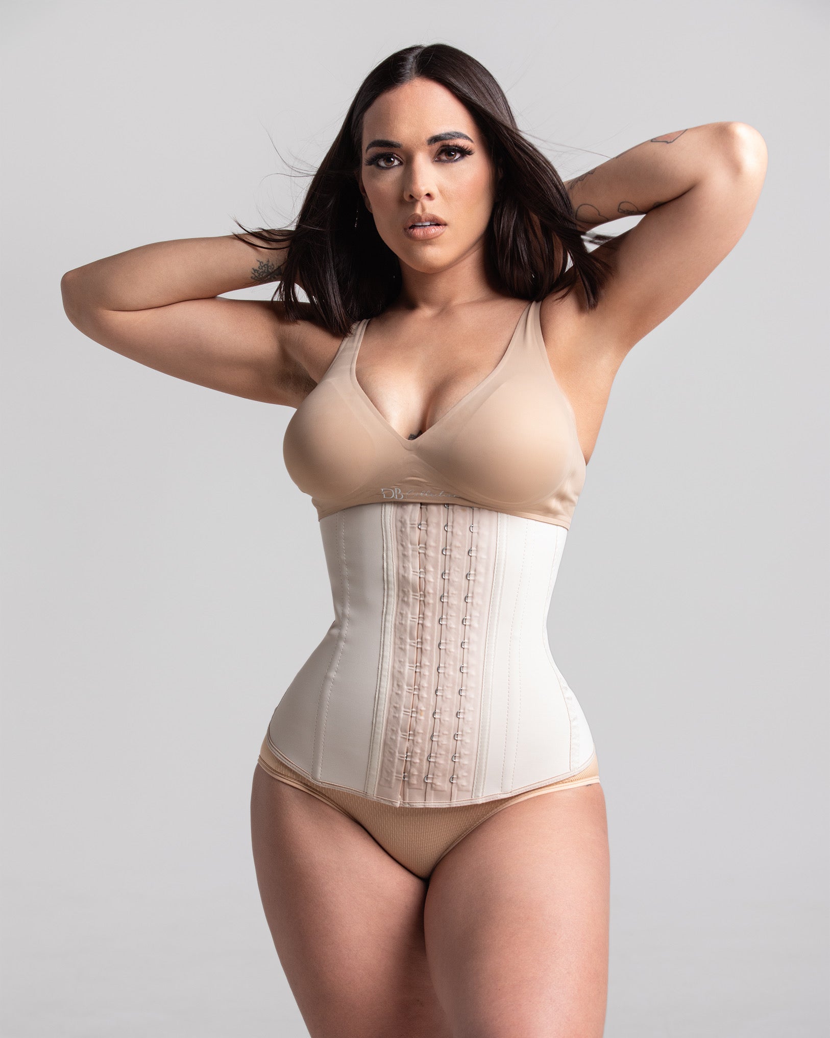 Nude Long Torso 3 Hook Colombian Waist Trainer